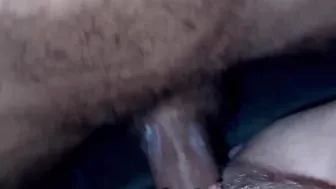 Amateur Creamy White Twat made him Cum
