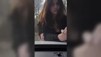 Cuckold Ex-Wife gets Fuck by Stranger Infront of her Hubby Jerking off into Vehicle