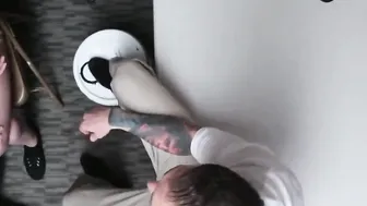 Shoplifter Banged While Daddy Watches
