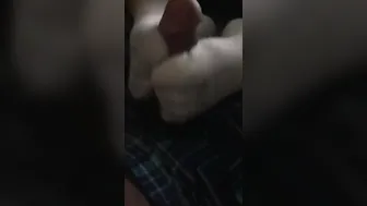 Cum on White Sock Sockjob