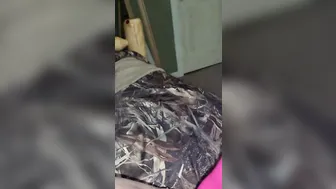 Lonely mom Wets Bed with Squirting Orgasm