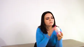 JOI chastity belt and fake-cock into your booty)