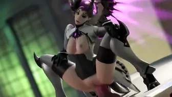Mercy Rides a Huge Vibrator (With Sound)