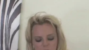 Gigantic Tittied Blonde Loves taking it Anally