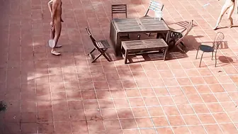 Sun porn video – Lovers Having Fun and Fucking inside the Courtyard outdoor