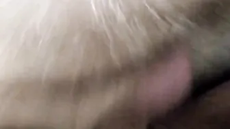 Rough strokes of the G-spot of a old bitch 