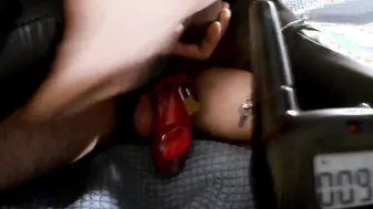 Electric Shock of Cock with Electric Dog Collar Remote Part1