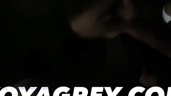 Outdoors Flashing ends up with Sloppy Oral Sex inside dark alley