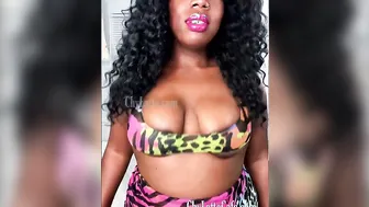 Huge Titty Black cougar Chy Latte Slo Mo Titty Drop