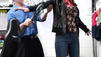Officer pummeling Lilian Stones cougar snatch from below