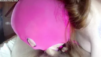 Bj deep throat  throat fucked with Swedish Vulgar Bimbo