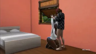 Curvy african grandma The Sims four
