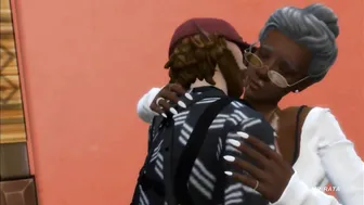 Curvy african grandma The Sims four