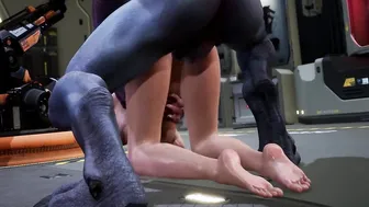 3D Animated: ROUGH SEX WITH AN ALIEN MONSTER (Fallen Doll: Operation Lovecraft)