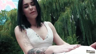 Cutie barely legal years older teenager riding grandpas penis like