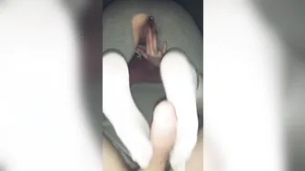 Daddy Loves my Crazy Sweaty Toes Wrapped around his Big Rough Penis