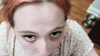Crazy Sloppy Deeply from Penis Guzzling Slutty Barely Legal Whore pov  Insane Eye Contact