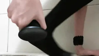 MASTURBATING ON MY TOILET FLOOR