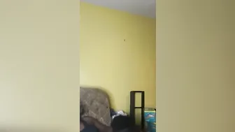 African BBW mom Gags Chokes Pukes while Blowing Step Brothers big black cock while Family’s Home