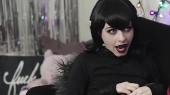 Mavis first Fellatio Cum Drink with FANGS