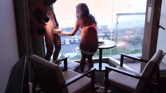 Japanese Gyaru Homemade Sex Scene against Ocean Sunset