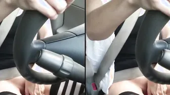 Masturbating inside the Vehicle