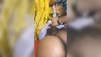 Soaking Leaking Doggy Style. she Love to Cream on Daddy Rough Penis (part two)