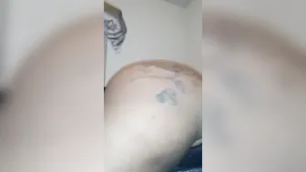 GETS RUBBED DOWN WITH OIL AND NAILED FROM THE BACK