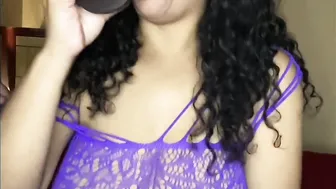 Fiance Gagging on bbcs Kinky Talk Insane Gagging
