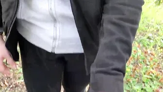 Outdoor Sex on the hiking track - nearly get caught