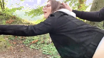 Outdoor Sex on the hiking track - nearly get caught