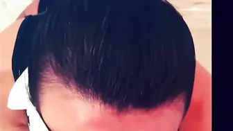 The cunt with mouth Caresses her Vagina and Getting a Dick into her Mouth with an ending inside her Mouth