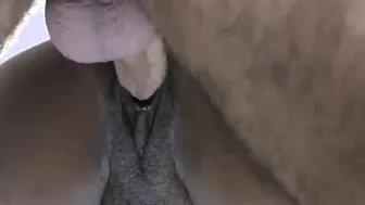 gorgeous african ass takes BWC and cummed into doggy style