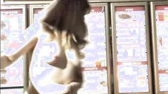 Outdoor Paulina Stripping + Cumming inside Wendys Drive-Through