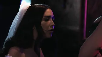 Big Titted Dancer Joanna Angel Getting Roughly Double-Fuck by Freaky Customers