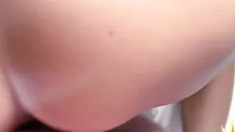 Darkhaired Cutie sucking off cock into pov lovers before sex date