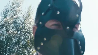 A Walk inside the Park with his Personal Whore on a Leash