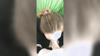 Gets a Huge Glob of Cum on her Face - Heather Kane