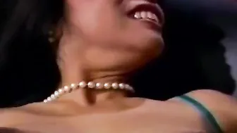 Hottie dark haired getting double anal