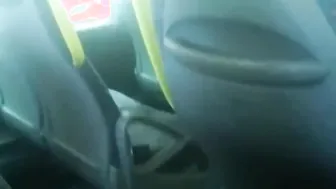 RISKY BJ ON THE BUS AND FLASHING TITTED