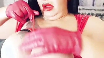 Mia Cougar Rubber rope bound gigantic titties dirty girlfriend bimbo