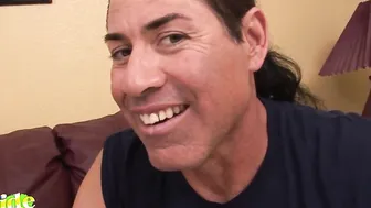 BACKSIDE Hispanic Spinner Michelle Avanti Creampied by Latin Stud