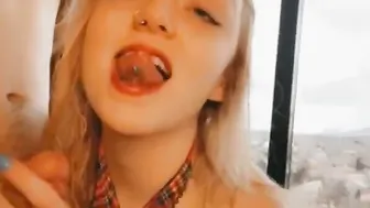 Slutty PAWG School bimbos Blows Dick inside Hotel Room