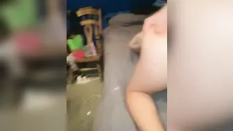 Bound up Bimbo Cream Pied by Gigantic White Dick