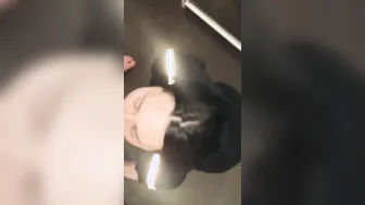 Turned On Dark Hair Cutie Kneels before Gigantic Penis before having her Gigantic round Butt Banged Doggy (creampie)