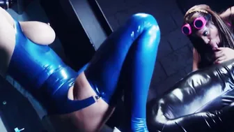 Kinky Bdsm Lesbians Sharing Facial Sperm inside Three-Way