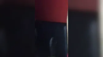 Hispanic Dancer Moans Noisy while Takings big black dick at Work