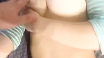 Adorable stepsister FeralBerryy does a slobbery oral sex for her