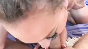 Personal home scene of a goddess double ORAL SEX