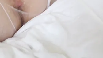 Gf after Squirting vibrator Riding Dick Into Torn Tights
